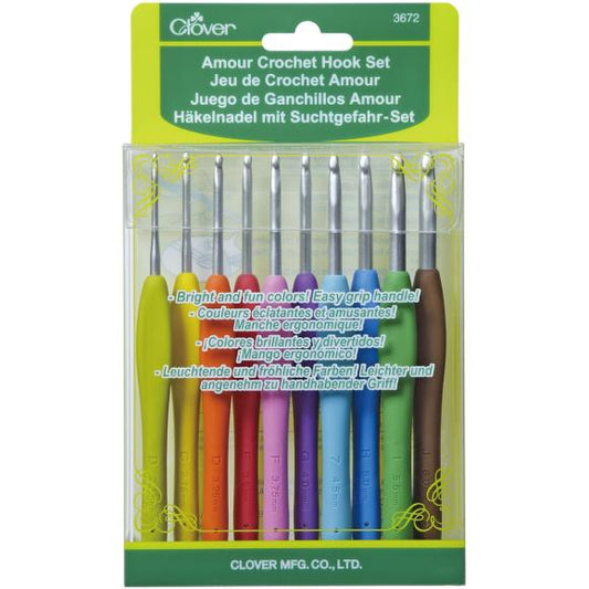 Clover Amour Crochet 10 Hooks Set 2.00-6.00mm
