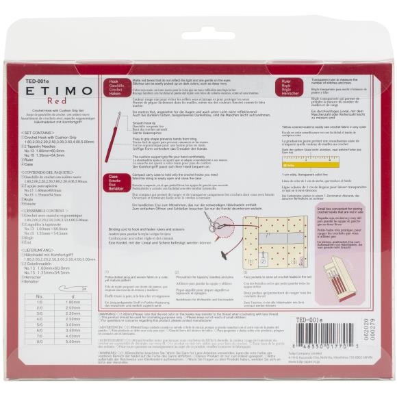 Tulip Etimo Red Deluxe crochet hooks Set