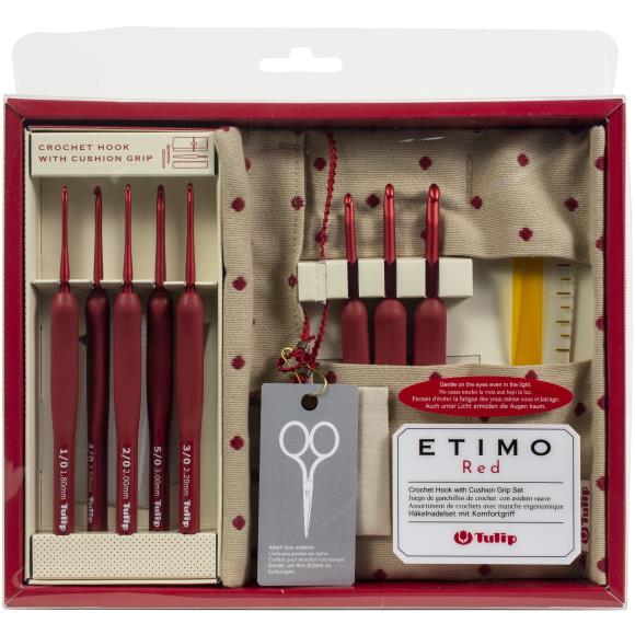 Tulip Etimo Red Deluxe crochet hooks Set