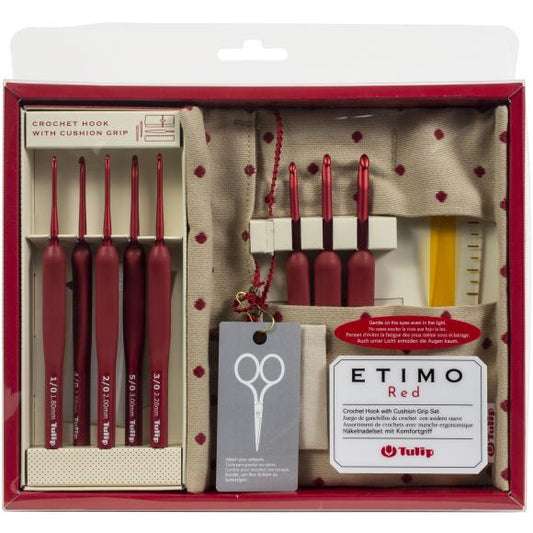 Tulip Etimo Red Deluxe crochet hooks Set