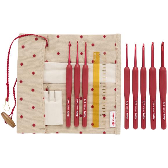 Tulip Etimo Red Deluxe crochet hooks Set