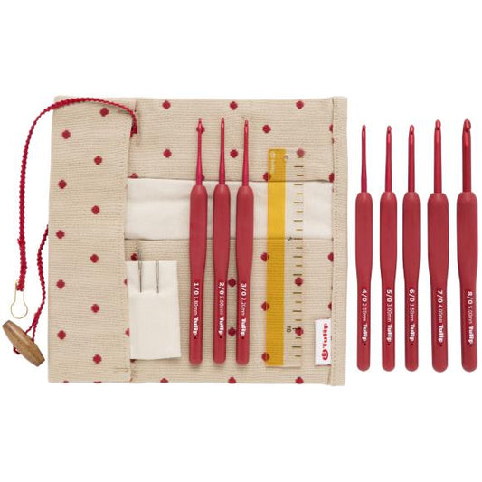 Tulip Etimo Red Deluxe crochet hooks Set