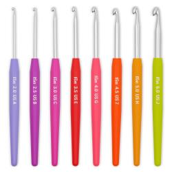 Prym soft grip crochet Hook Set of 8
