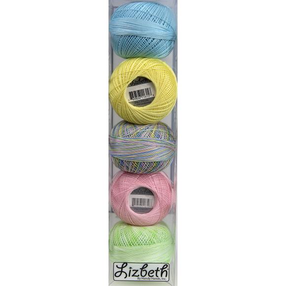 Handy Hands Lizbeth Specialty Pack Cordonnet Cotton Size 10 Pastel Assortment 5/Pkg *Pre-order*