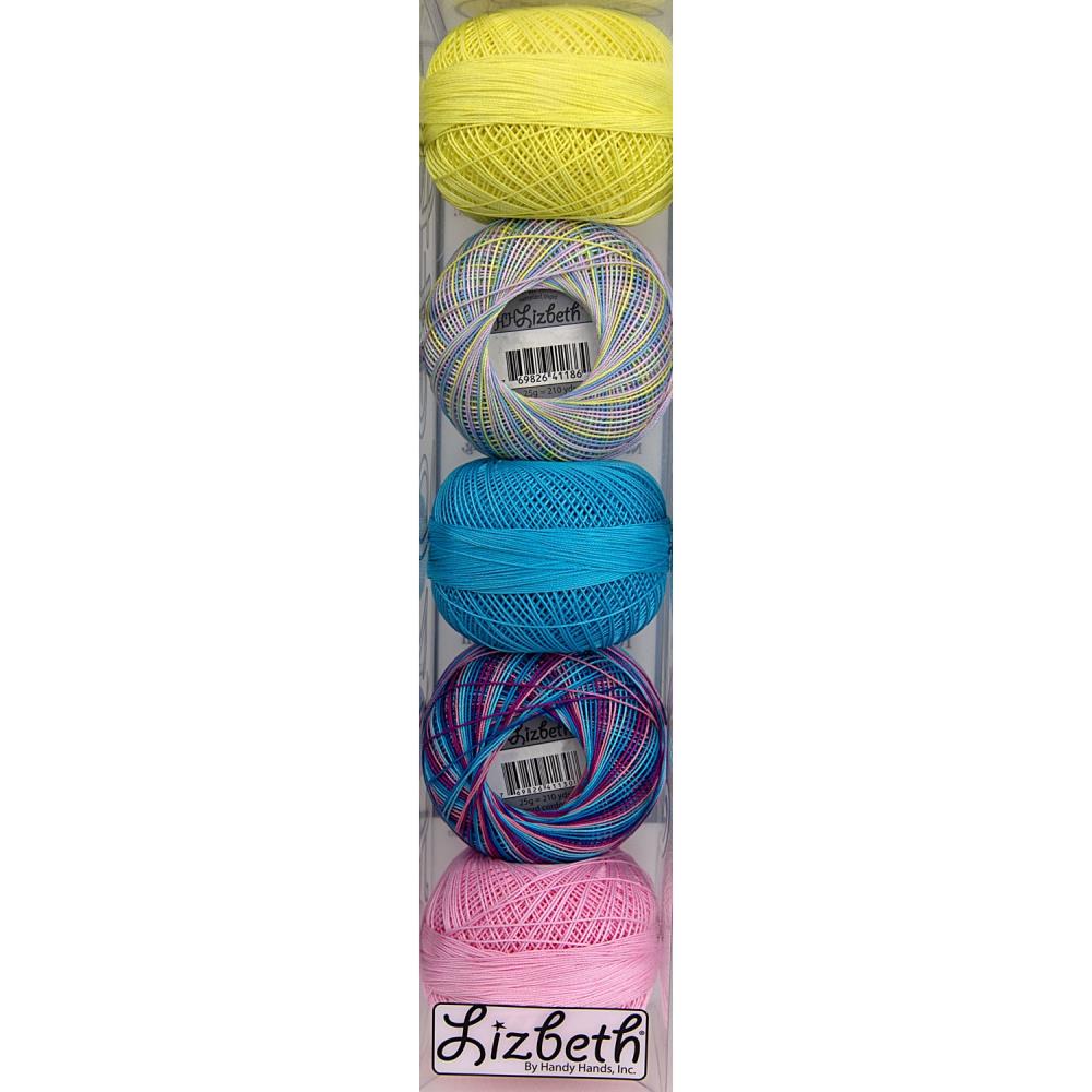 Handy Hands Lizbeth Specialty Pack Cordonnet Cotton Size 10 Floral Assortment 5/Pkg *Pre-order*