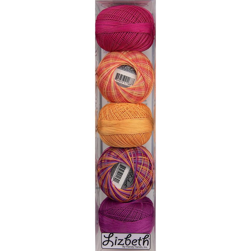 Handy Hands Lizbeth Specialty Pack Cordonnet Cotton Size 20 Summer Assortment 5/Pkg *Pre-order*
