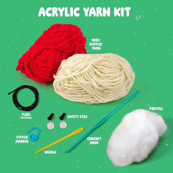 Bucilla mushroom -amigurumi kit