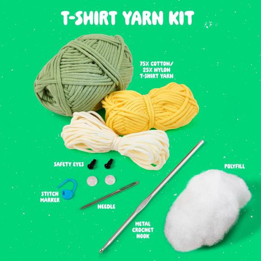 Bucilla dino -amigurumi T Shirt yarn kit
