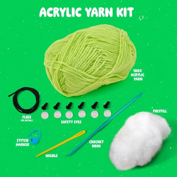 Bucilla pea pod -amigurumi kit