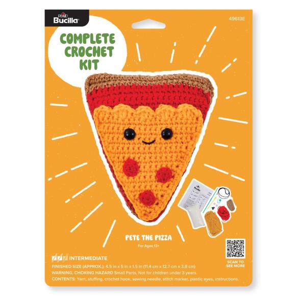 Bucilla pizza -amigurumi kit