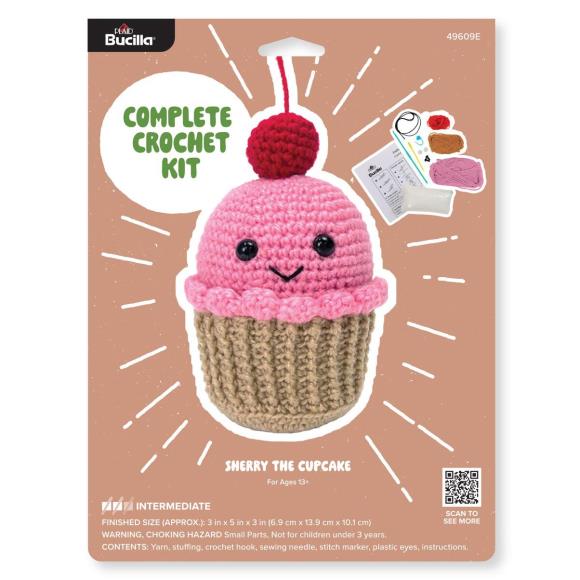 Bucilla cupcake -amigurumi kit