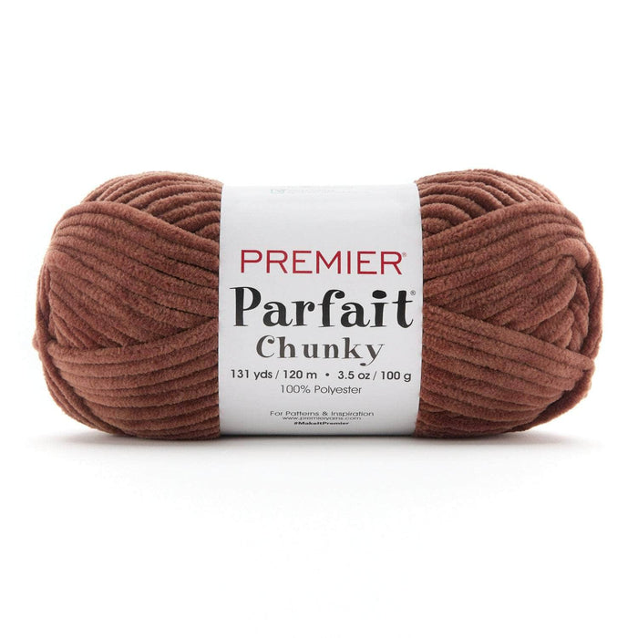 Premier Parfait Chunky Chenille yarn- cocoa