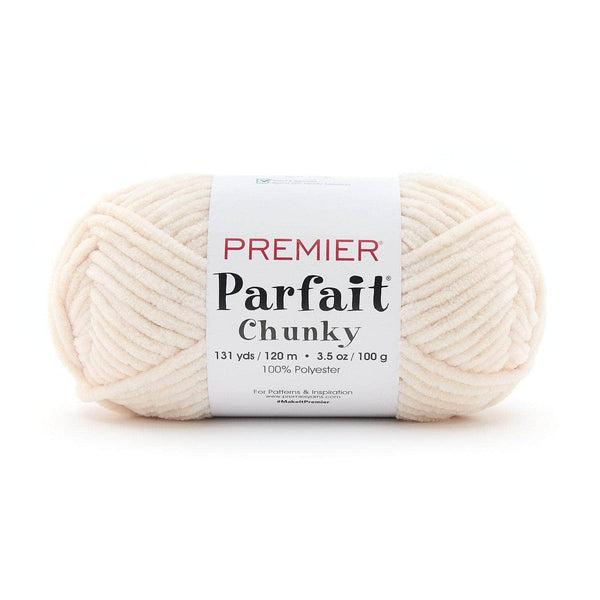 Premier Parfait Chunky Chenille yarn- marshmallow