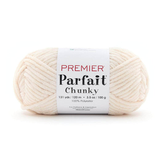 Premier Parfait Chunky Chenille yarn- marshmallow