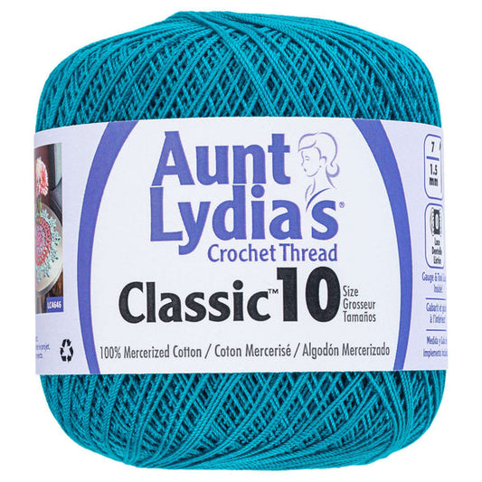 Aunt Lydia's Classic Crochet Thread Size 10 Peacock Pack of 3 *Pre-order*