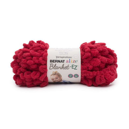 Bernat Alize Blanket-EZ Yarn Bright Red Pack of 2 *Pre-order*