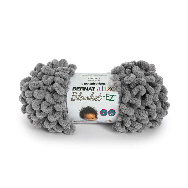 Bernat Alize Blanket-EZ Yarn Dark Gray Pack of 2 *Pre-order*