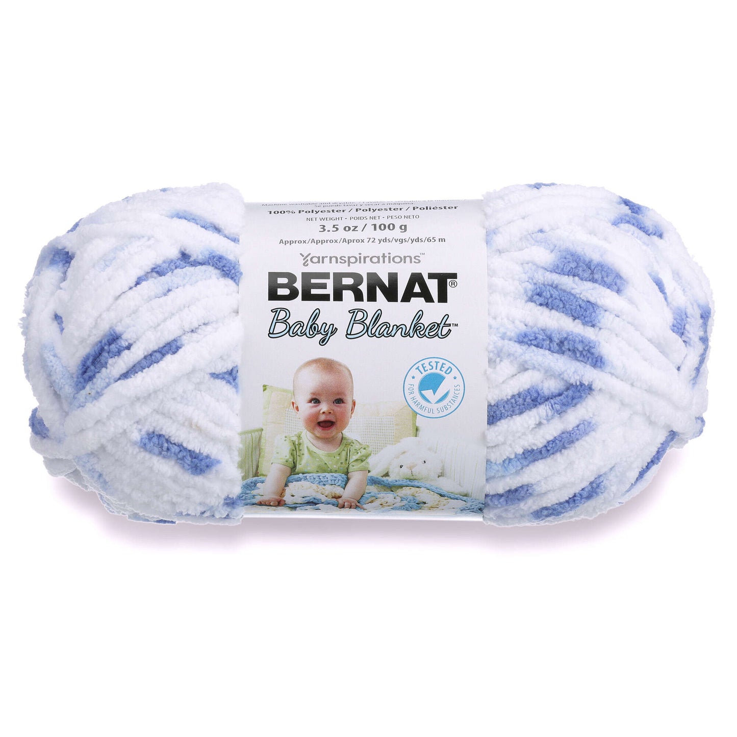 Bernat Baby Blanket yarn Little Denim Print 100g