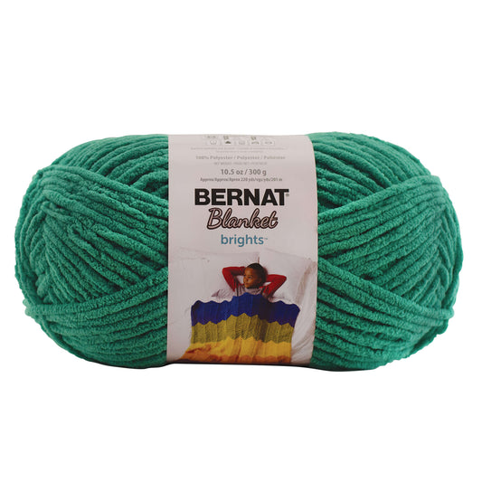 Bernat Blanket Brights yarn- Go Go Green 300g