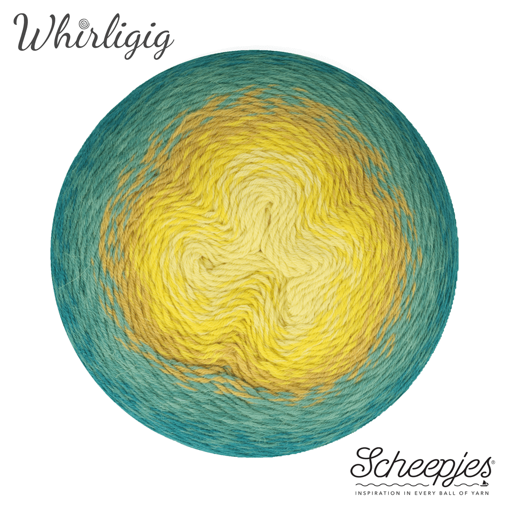 Scheepjes Whirligig 450g - 203 Teal to Yellow *Pre-order*