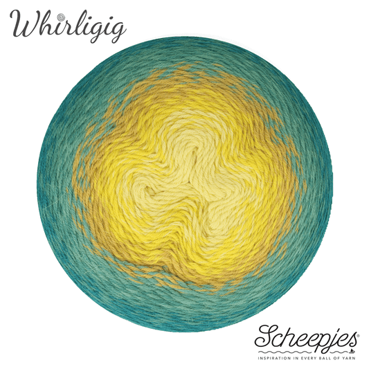 Scheepjes Whirligig 450g - 203 Teal to Yellow *Pre-order*