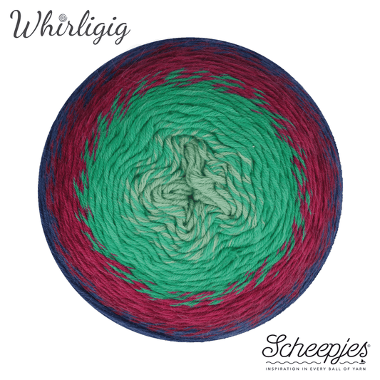 Scheepjes Whirligig 450g - 214 Sapphire to Jade *Pre-order*