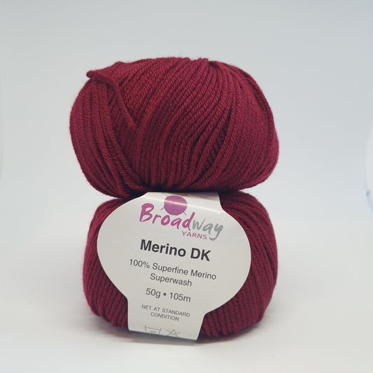 Broadway Merino DK Yarn Bordeaux