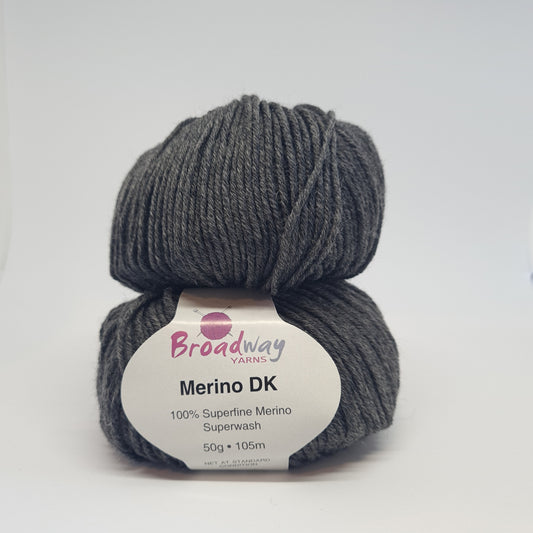 Broadway Merino DK Yarn Charcoal
