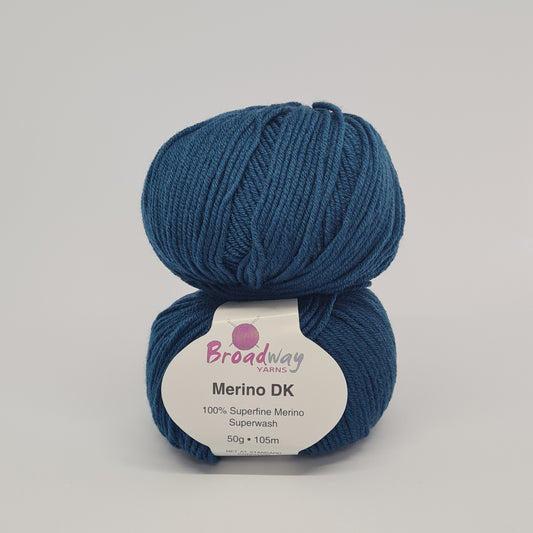 Broadway Merino DK Yarn - Deep Teal
