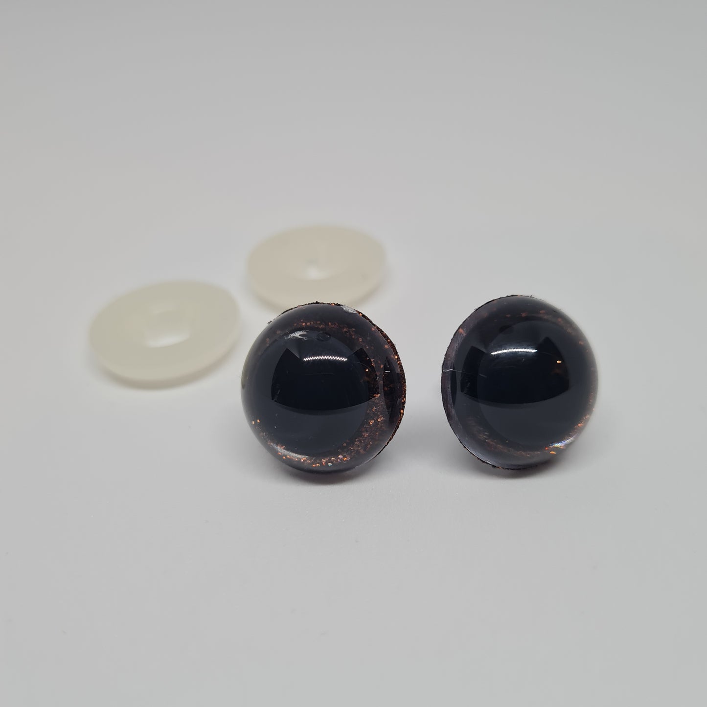 Glitter Safety Eyes- shank back eyes (various sizes)