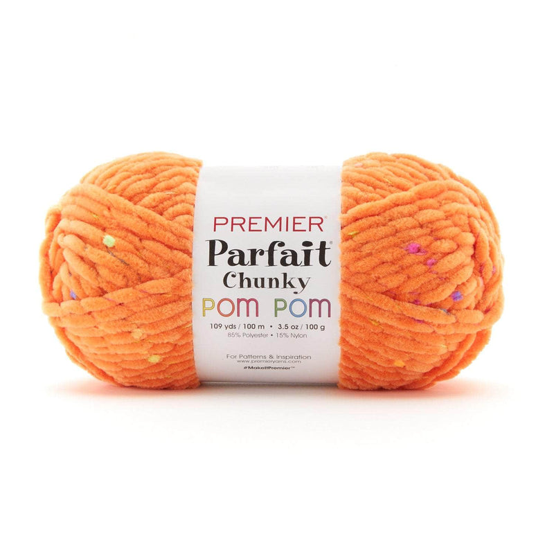 Premier Parfait Chunky Pom Pom Chenille yarn - Citrus Burst