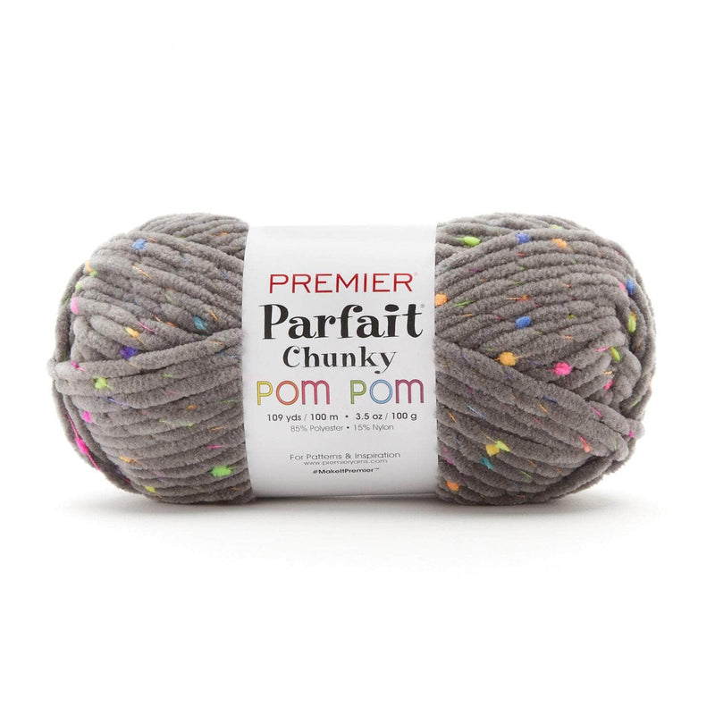 Premier Parfait Chunky Pom Pom Chenille yarn- Disco Ball