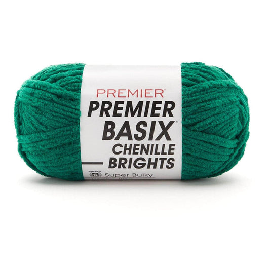 Premier Basix Brights Chenille Yarn - emerald