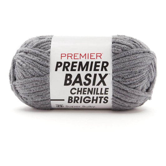 Premier Basix Brights Chenille Yarn - pewter