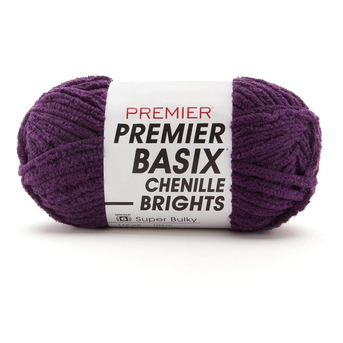 Premier Basix Brights Chenille Yarn - Eggplant