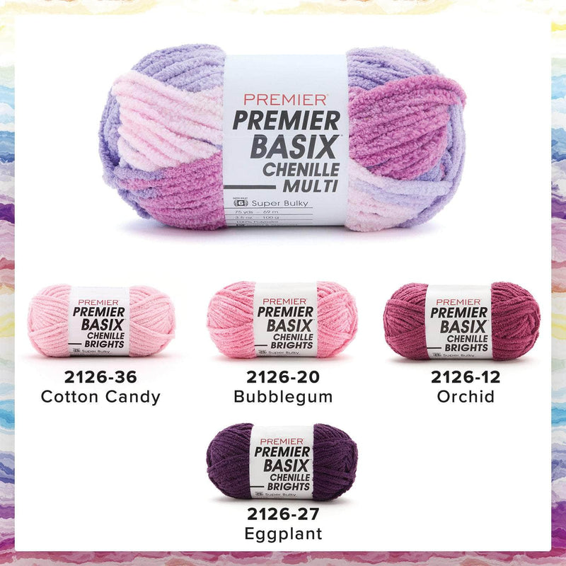 Premier Basix Brights Chenille Yarn - Tulip