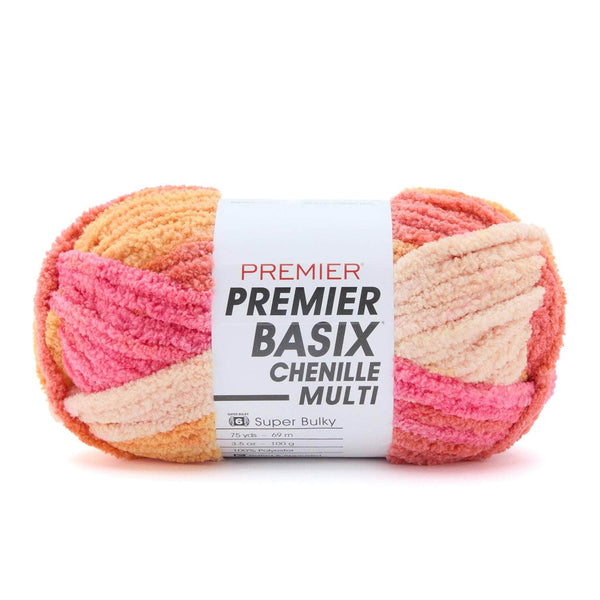 Premier Basix Brights Chenille Yarn - Pink Lemonade