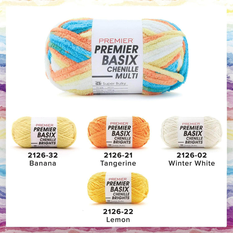 Premier Basix Brights Chenille Yarn - Beachball
