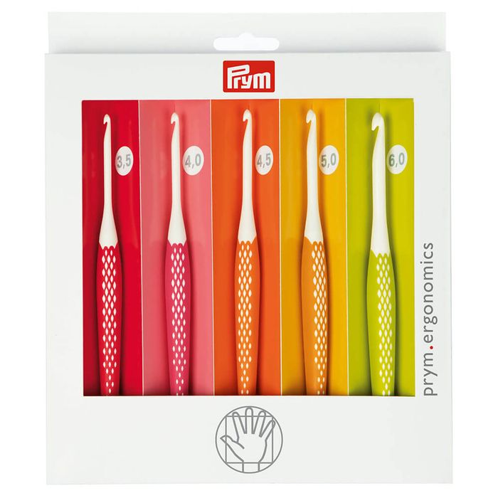 Prym Ergonomics wool crochet hook set 3.50-6.00mm