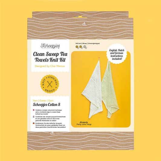 Scheepjes Clean Sweep Tea Towels Knit kit