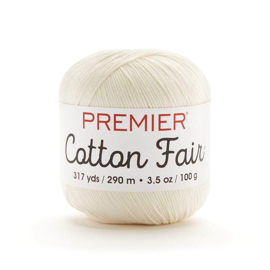 Premier Cotton Fair Yarn Cream Pack of 3 *Pre-order*