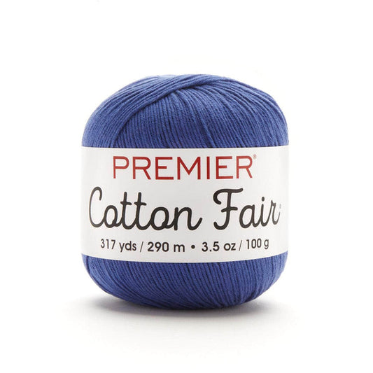 Premier Cotton Fair Yarn Blue Iris Pack of 3 *Pre-order*