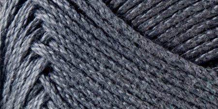 Lion Brand 24/7 Cotton Yarn-Charcoal