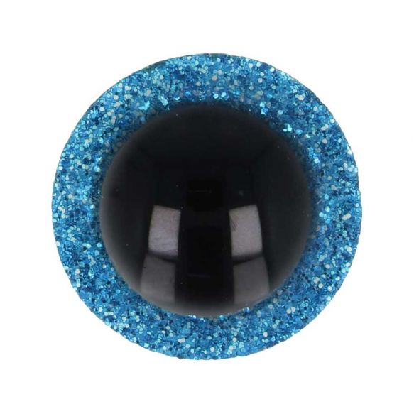 Glitter Safety Eyes- shank back eyes (various sizes)