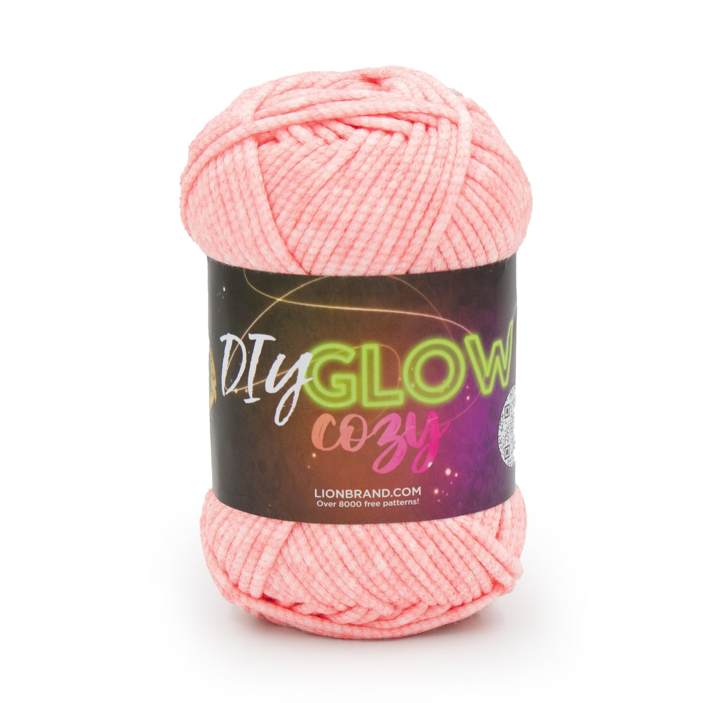 Lion Brand DIY Glow Cozy Yarn - pink