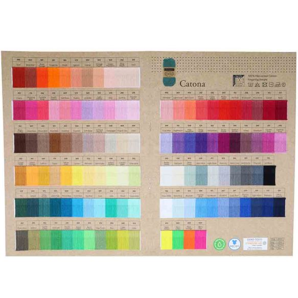 Scheepjes Catona Colour Sample Card