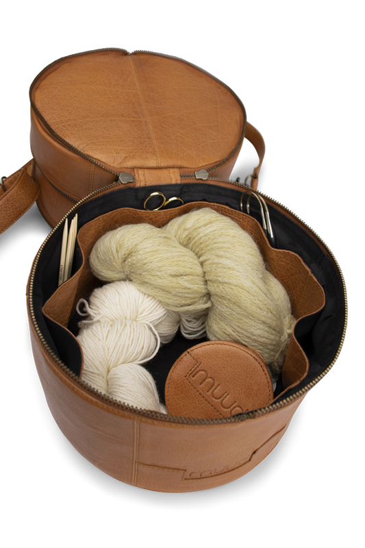 Muud Bturn leather project bag