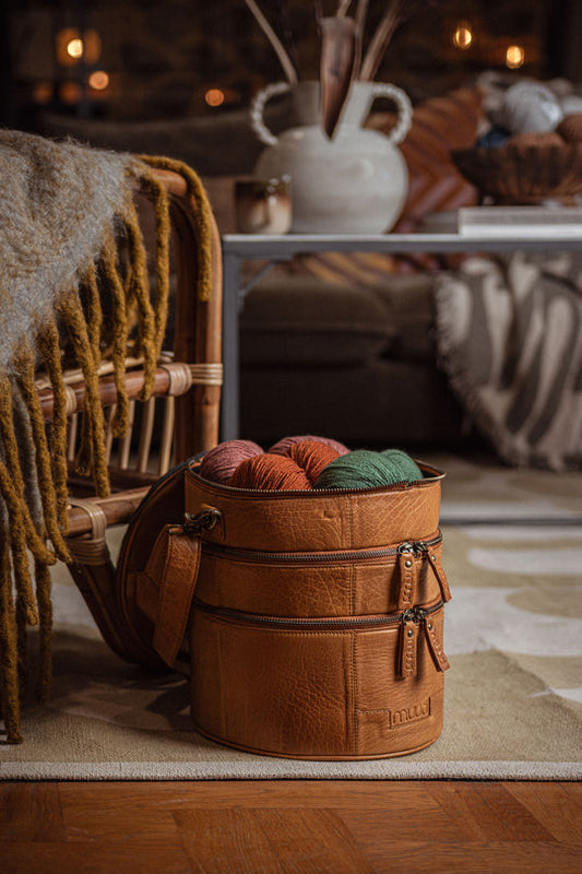 Muud Bturn leather project bag