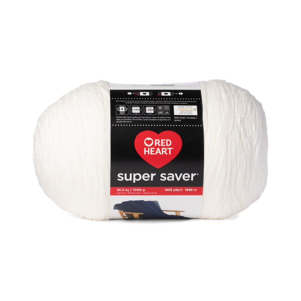 Red Heart Super Saver 1000g White *Pre-order*