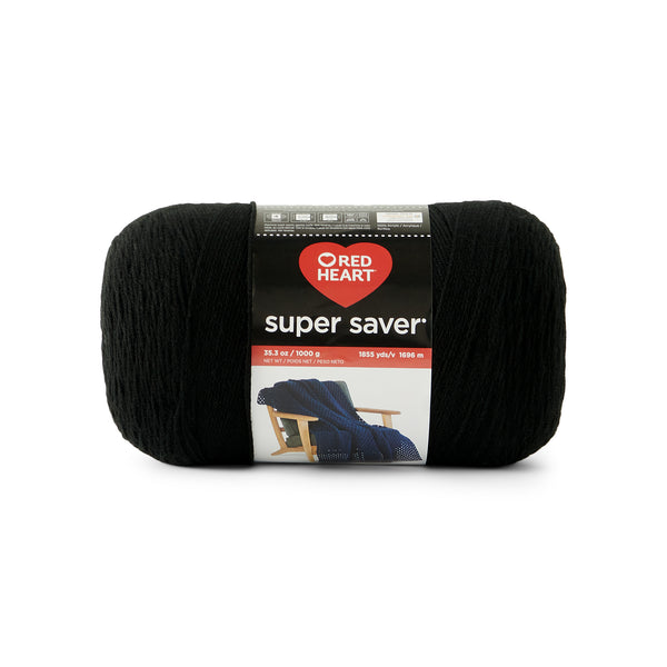 Red Heart Super Saver 1000g Black *Pre-order*
